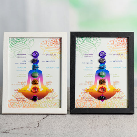 Chakra Crystal Stone Photo Frame Decoration