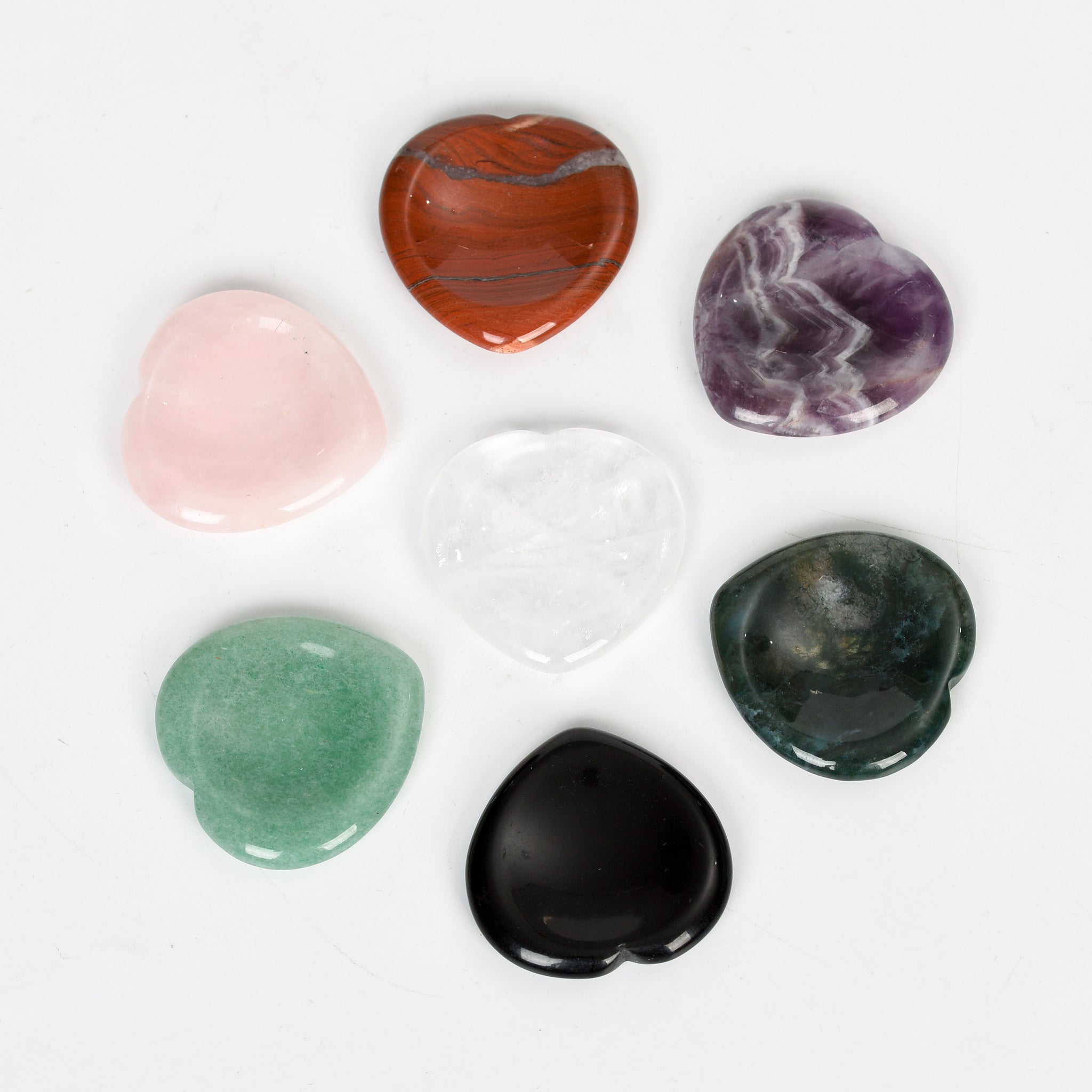 Crystal Worry Stone - Heart Shape