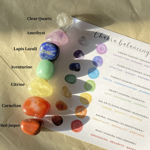 7 Chakra Healing Stones - Beginners Crystal Kit