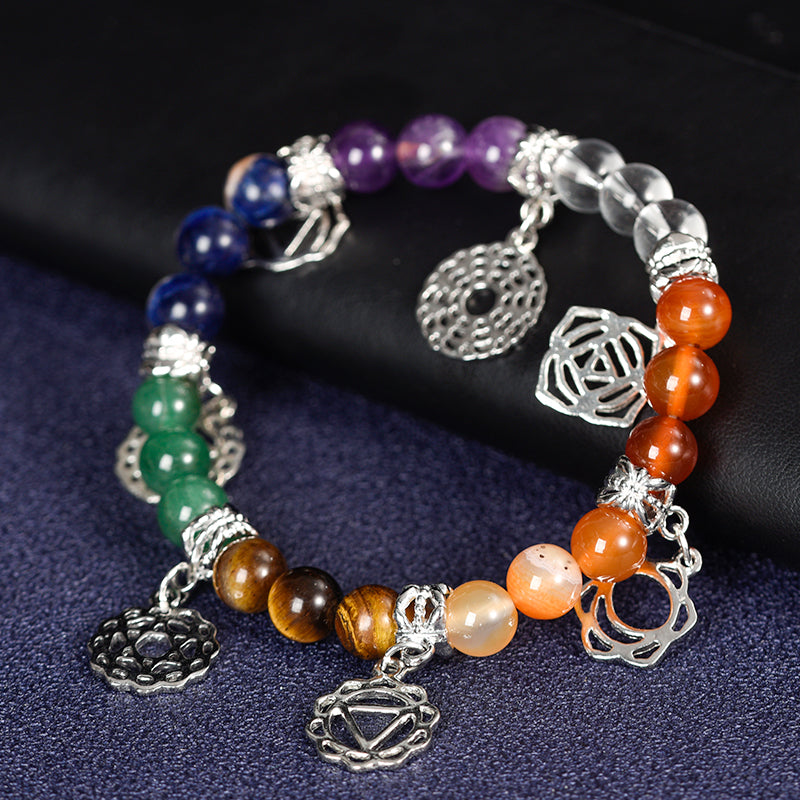 7 Chakra Beaded Bracelet - 8mm