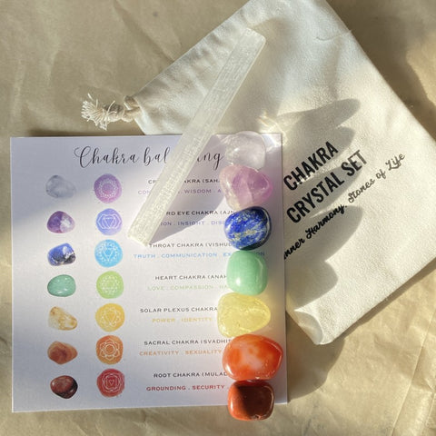 7 Chakra Healing Stones - Beginners Crystal Kit