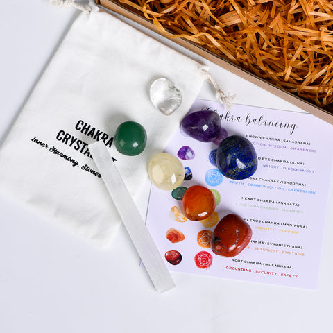 7 Chakra Healing Stones - Beginners Crystal Kit