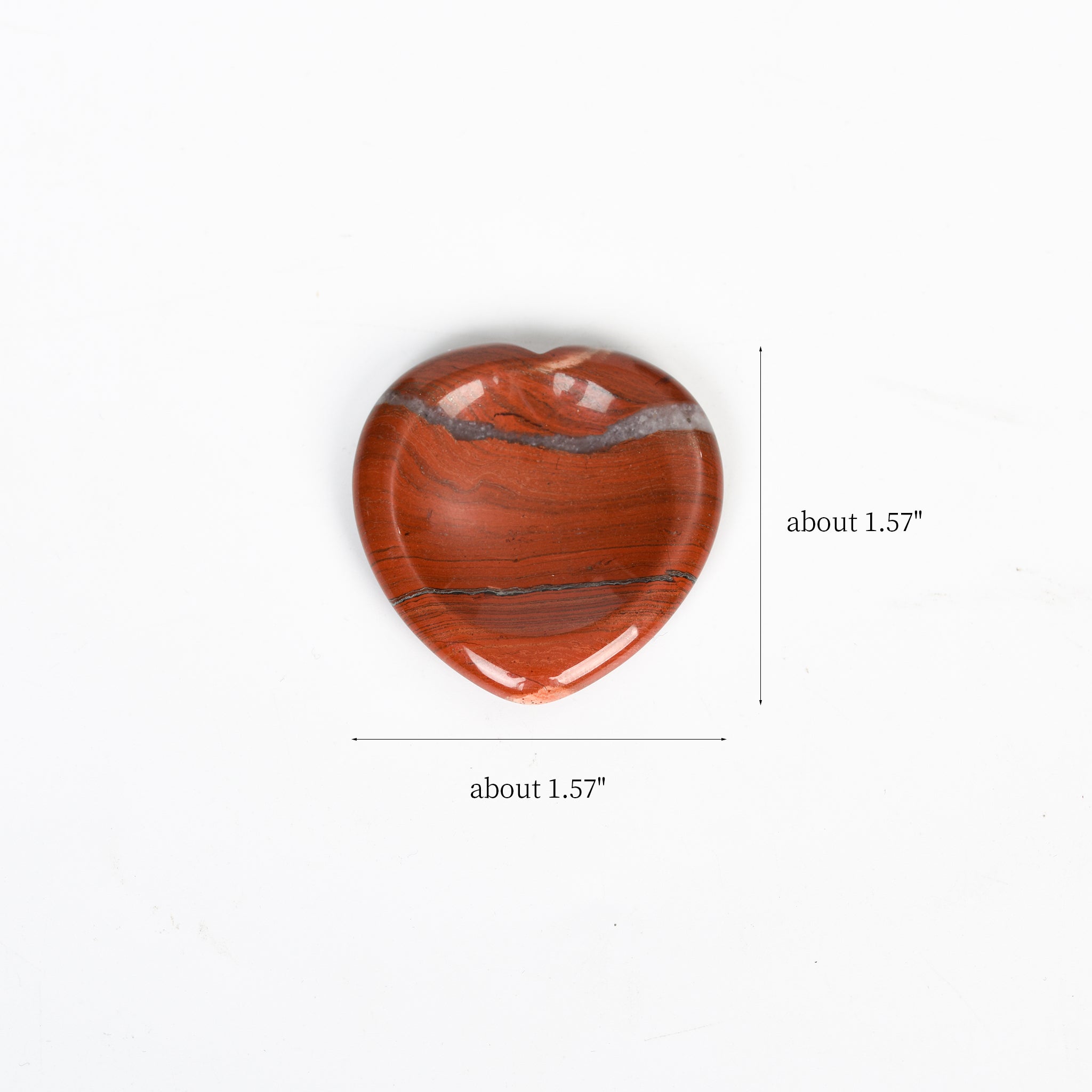 Crystal Worry Stone - Heart Shape