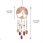 Crystal Tree of Life Agate Dreamcatcher Hanging