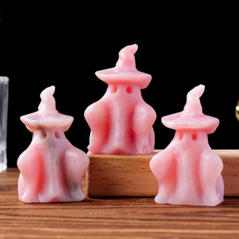 Pink Opal Ghost Carving