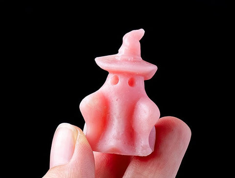 Pink Opal Ghost Carving