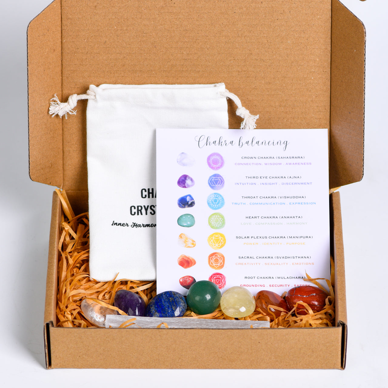 7 Chakra Healing Stones - Beginners Crystal Kit