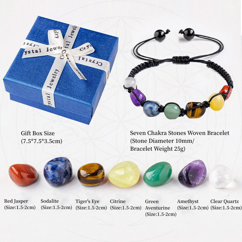 7 Chakra Bracelet with Chakra Stones, Healing Crystals