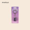 Natural Crystal Keychain (Half-egg shape)