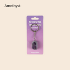 Natural Crystal Keychain (Half-egg shape)