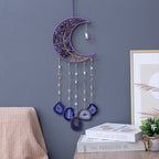 Amethyst Crescent Moon Suncatcher