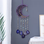 Amethyst Crescent Moon Suncatcher