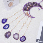 Amethyst Crescent Moon Suncatcher