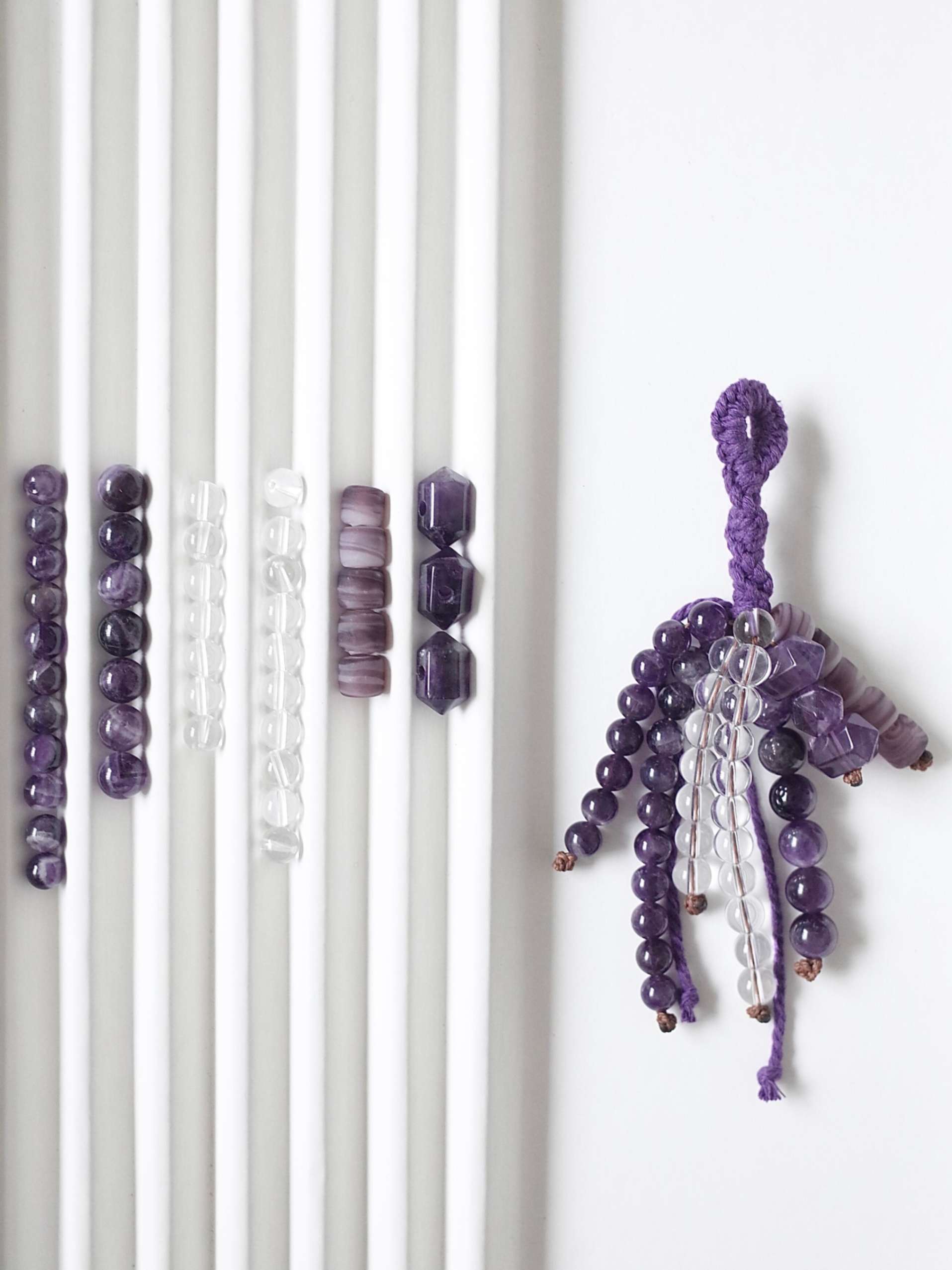 crystal beaded bag charms