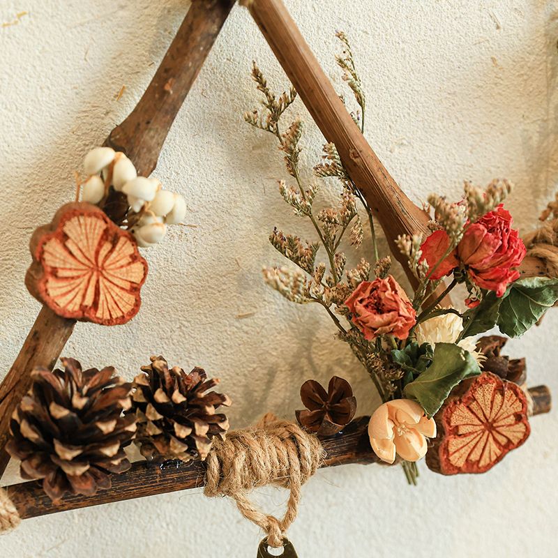 Dried Flower Wall Hanging with Bell