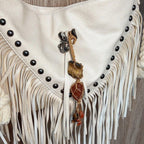 Macrame Raw Stone Bag Charm