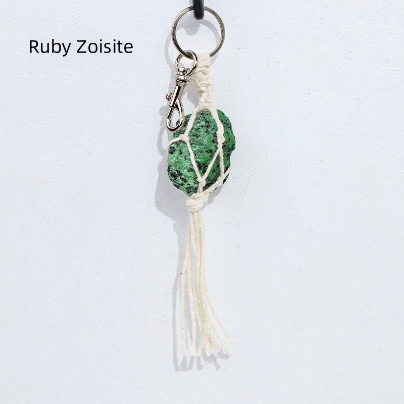 Raw Stone Keychain