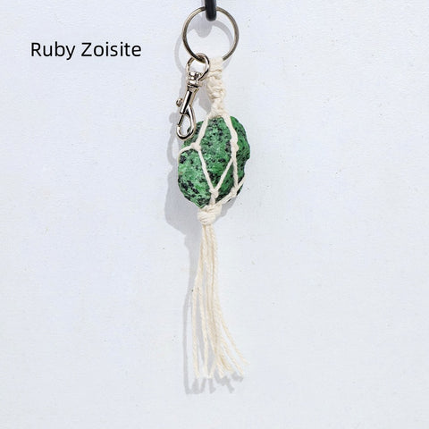 Raw Stone Keychain