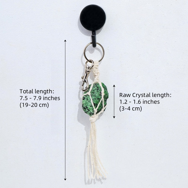 Raw Stone Keychain