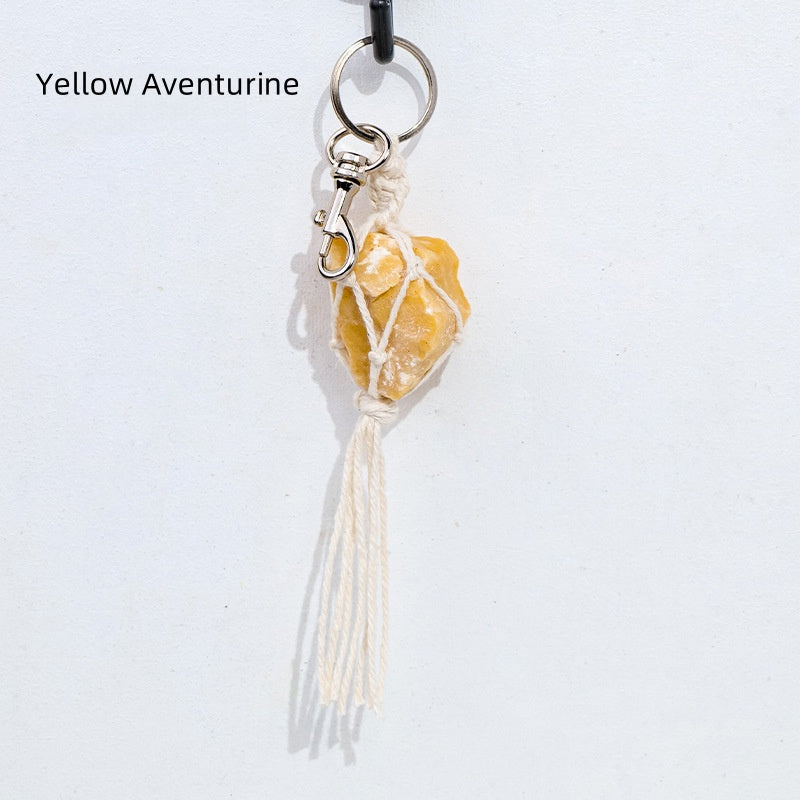 Raw Stone Keychain