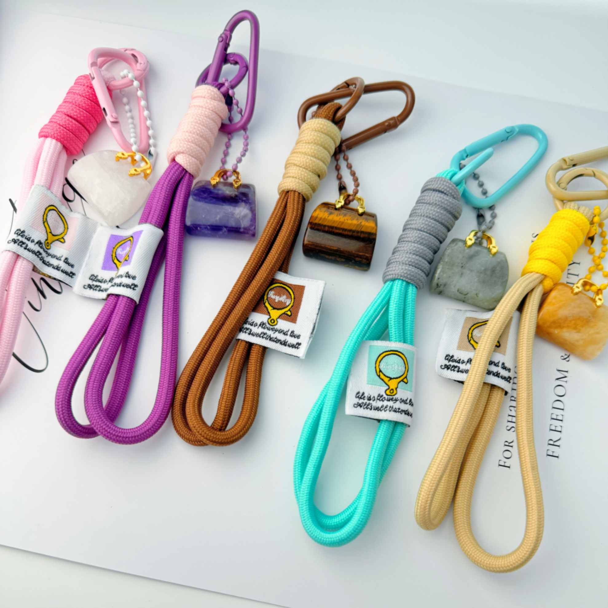 Crystal handbag keychain