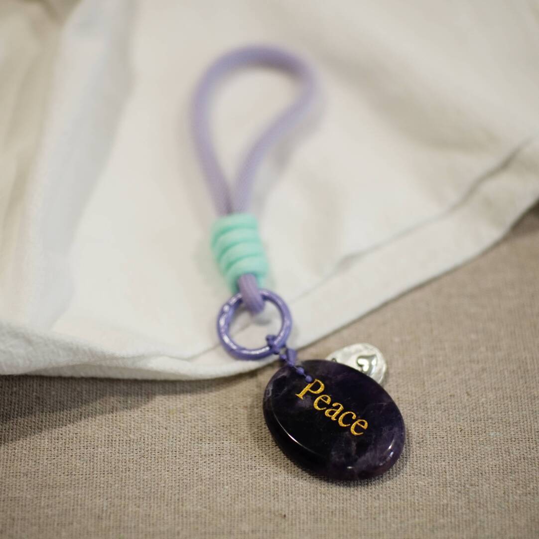 Worry Stone Bag Charm