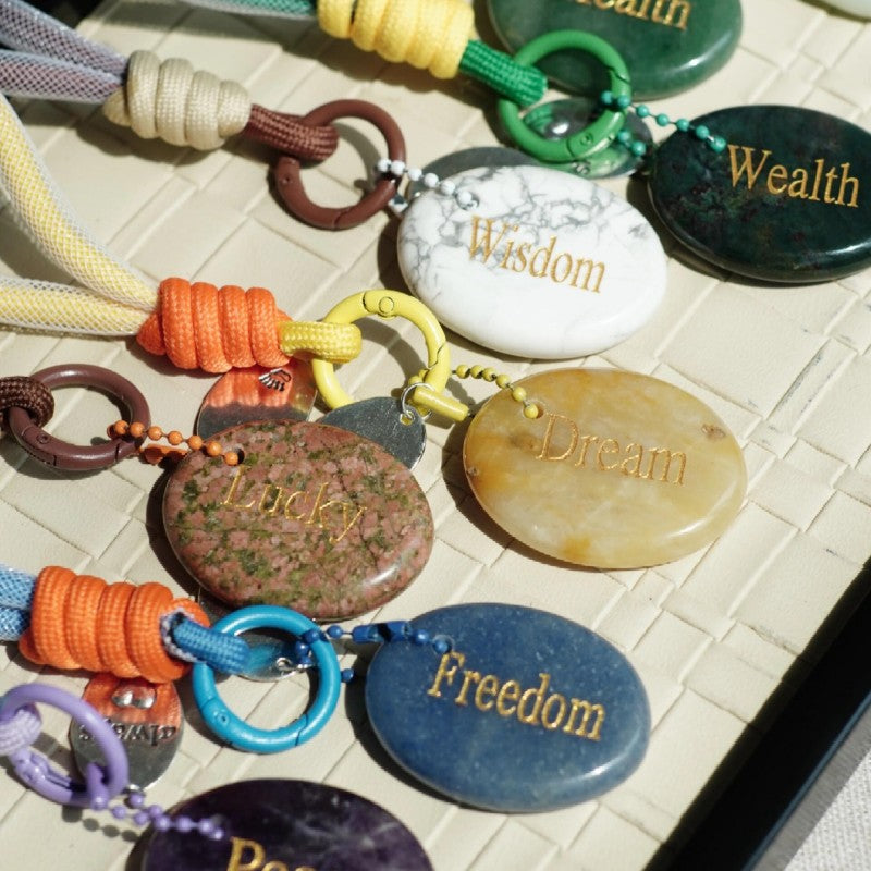 Worry Stone Bag Charm