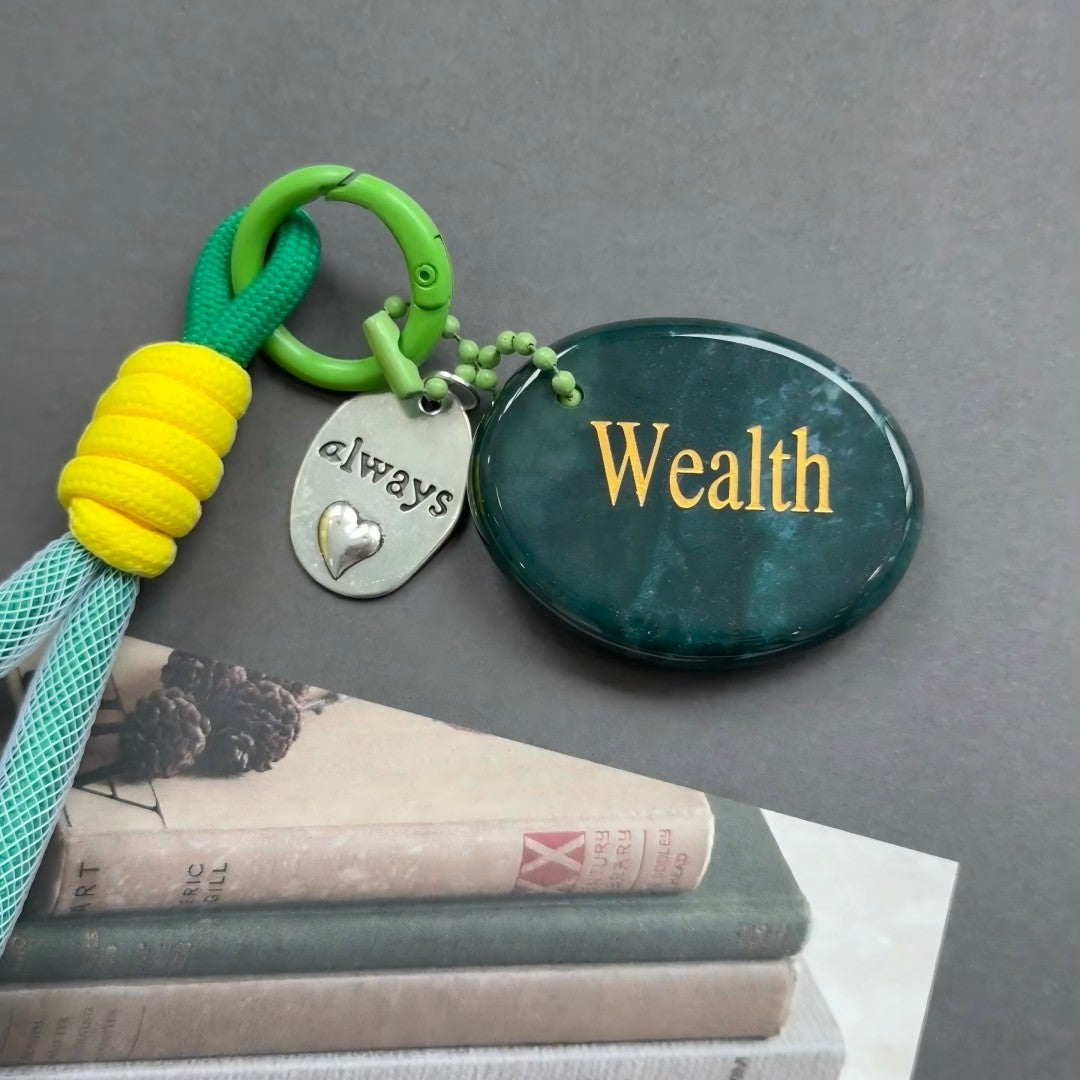 Worry Stone Bag Charm