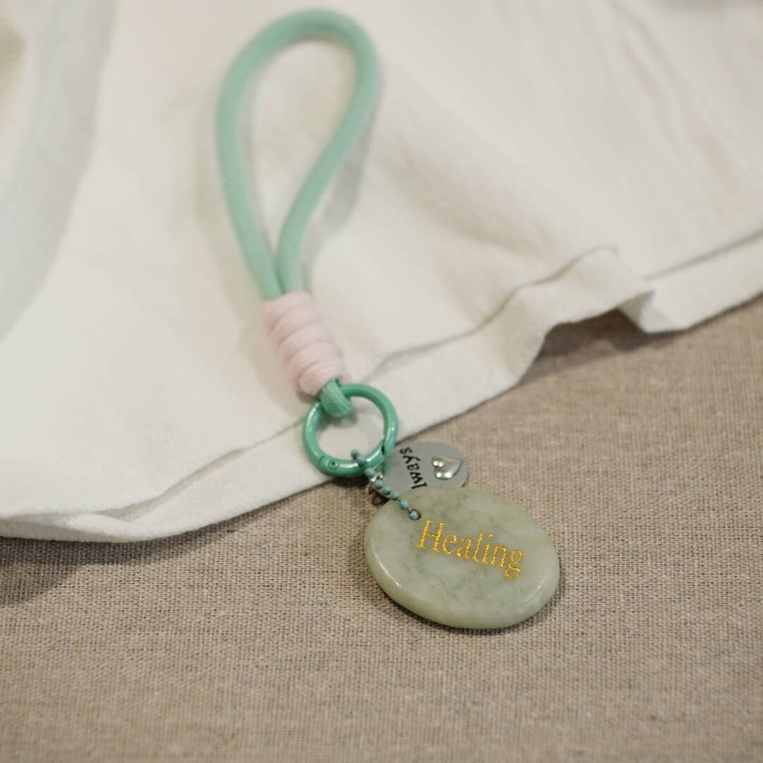 Worry Stone Bag Charm