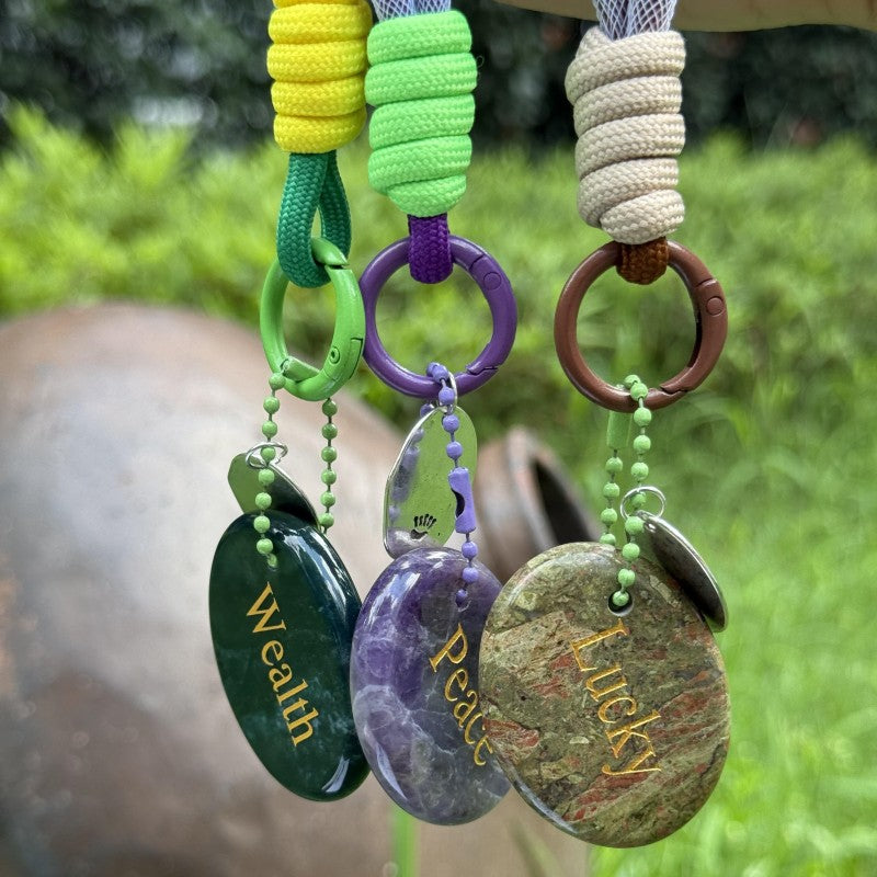 Worry Stone Bag Charm