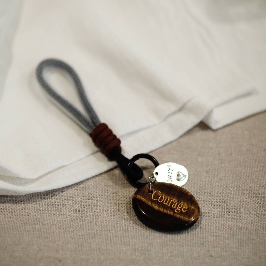 Worry Stone Bag Charm