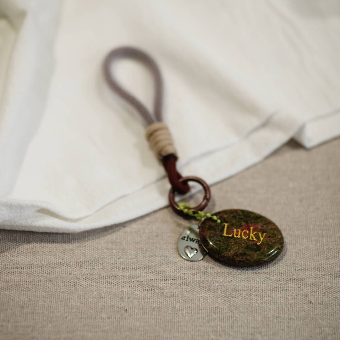 Worry Stone Bag Charm