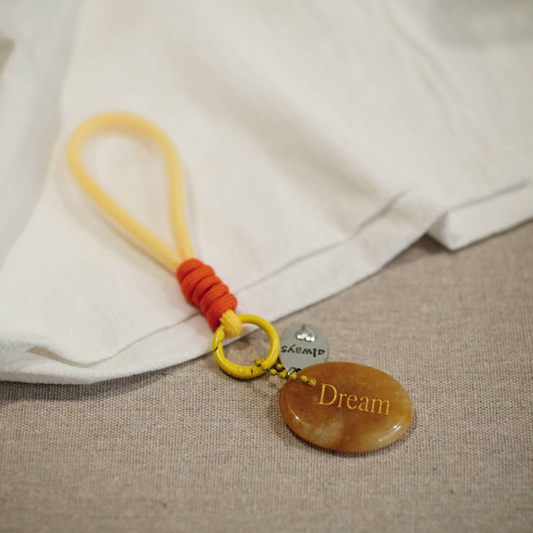 Worry Stone Bag Charm