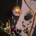 Sunrise Agate Crystal Suncatcher