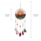 Sunrise Agate Crystal Suncatcher